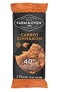 Farm & Oven Carrot Cinnamon Bakery Bites - 20 pack.60 Healthy Muffins. 40 Servings of Veggies. Delicious. Yummy. Healthy. 40% of Your Daily Veggies in Each Pack. High Fiber. 1 Box.