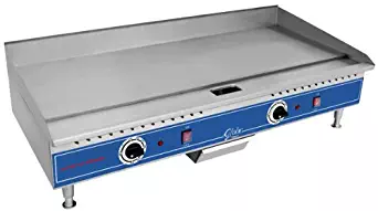 Globe PG36E 36" Thermostatic Control Electric Griddle, Steel Top | 208 240 Volt