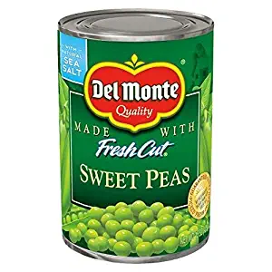 Del Monte Fresh Cut Sweet Peas - with Sea Salt 15 oz. (Pack of 3)