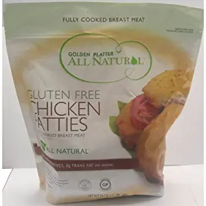 Gluten Free Chicken Breast Patties Frozen - 24 oz (Pack of 8)