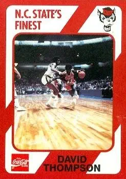 David Thompson Basketball Card (N.C. North Carolina State) 1989 Collegiate Collection #165
