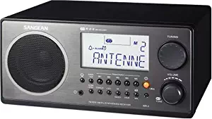 Sangean WR-2BK FM-RBDS AM Wooden Cabinet Digital Tuning Radio (Black)