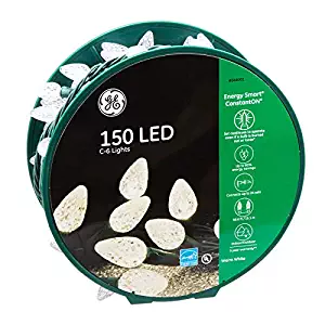 150 LED C6 String Lights on Spool - Warm White/Green Wire