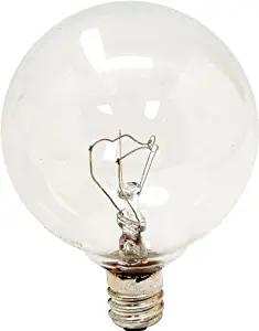 GE Lighting 23511 40-Watt 370-Lumen Decorative G16.5 Incandescent Light Bulb, Auradescent, 2-Pack