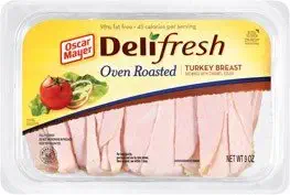 OSCAR MAYER LUNCH MEAT COLD CUTS DELI FRESH OVEN ROASTED TURKEY BREAST 9 OZ PACK OF 3