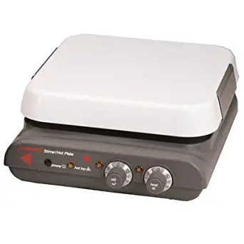 Corning 6795-200 PC-200 Hot Plate with 4" x 5" Pyroceram Top, 4.4" Length x 5.8" Width x 7.3" Height, 25 to 550 Degree C, 120V/60Hz