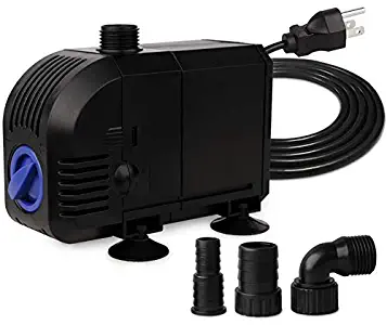 FREESEA 45W 660GPH Submersible Water Pump for Aquarium, Pond Pool, Fountain, Hydroponics, Statuary