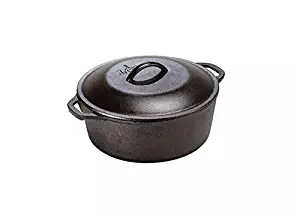 Lodge 5-Quart Cast Iron Dutch Oven with Iron Lid