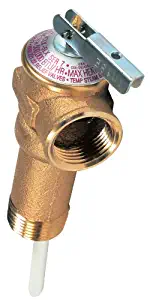 Camco 10493 3/4" Temperature and Pressure Relief Valve with 4" Epoxy-Coated Probe - Extended Shank