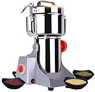 CGOLDENWALL Upgraded Electric Grain Grinder Mill High-speed Spice Herb Mill Commercial powder machine Dry Cereals Grinder CE (800g Swing Type)