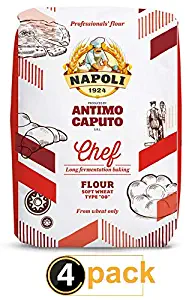 Antimo Caputo "00" Chefs Flour 1 Kilo (2.2 Pounds) Bags Pack of 4