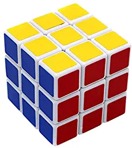 Brains Cube - 3x3x3 Brain cube with solving key; easy rotation and smooth play cube puzzle in vibrant colors for kids