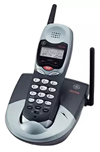 GE 27938GE6 2.4 GHz Analog Cordless Phone with Caller ID (Black)
