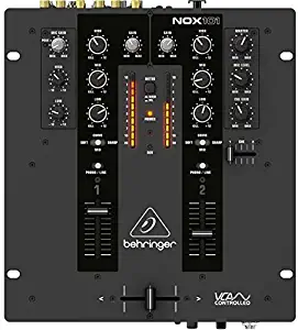 BEHRINGER NOX101 Premium 2-Channel Dj Mixer with Full VCA-Control and Ultra Glide Crossfader Black