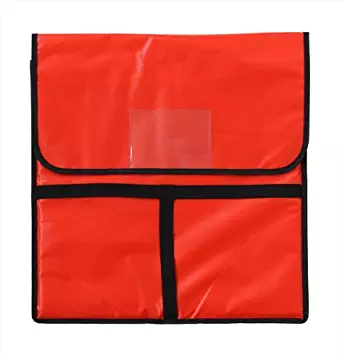 New Star Foodservice 50097 Insulated Pizza Delivery Bag, 20" by 20" by 5", Red