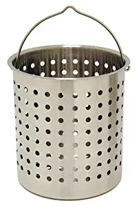 Bayou Classic B160, 62-Qt. Stainless Perforated Basket