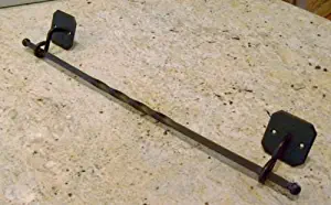 One Happy Shop Classy Decor Towel Bar Holder Wall Mounted 18" Wrought Iron Great for Your Bathroom Or Bedroom