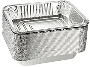 Aluminum Half Size Deep Foil Pan 30 packs Safe for use in freezer, oven, and steam table.pen,12 1/2" x 10 1/4" x 2 1/2" (-36 gauge-!)Made in USA !