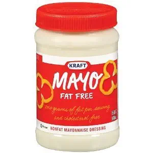 Kraft Foods Mayo Fat Free Mayonnaise Dressing Jars, 15 Oz