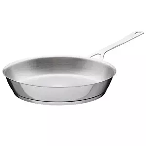 A Di Alessi,AJM110/28"POTS & PANS", Frying pan in 18/10 stainless steel mirror polished,2 qt 32 oz