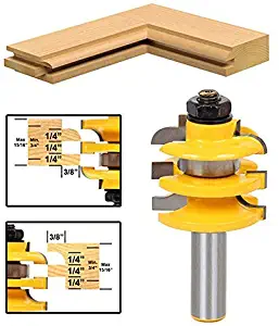AccOED 1/2" Shank Rail & Stile Router Bit Ogee Stacked Woodworking Bearing Guide Cutter
