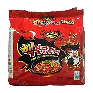 Samyang 2X Spicy Hot Chicken Flavor Ramen_KOREAN SPICY NOODLE (140g Each) (5 packs)