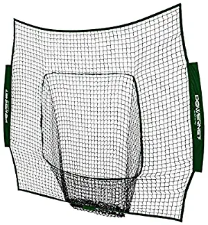 PowerNet Team Color Nets Baseball and Softball 7x7 Bow Style (NET ONLY) Replacement | Team Colors | Heavy Duty Knotless | Durable PU Coated Polyester | Double Stitched Seams for Extra Strength
