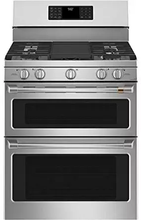 Ge Cafe CGB550P2MS1 30 Inch Gas Freestanding Range in Stainless Steel