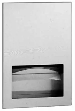 Bobrick 35903 TrimLineSeries Stainless Steel Recessed Paper Towel Dispenser, Satin Finish, 13" Width x 18-15/16" Height x 3-5/8" Depth