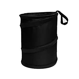 FH Group FH1121BLACK Black Car Garbage Trash Can (Collapsible and Compact Size Large)