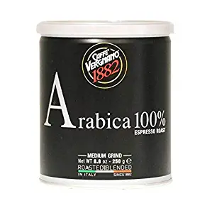 Caffe Vergnano Espresso Roast 100% Arabica Ground Coffee in Tin - Medium Grind (8.8 ounce)