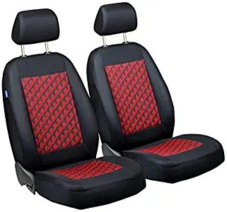 Zakschneider Car seat Covers for 159 - Front Seats - Color Premium Black with Red 3D Effect