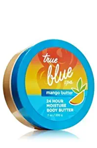Bath and Body Works True Blue Spa 24 Hour Moisture Mango Body Butter 7 Ounce