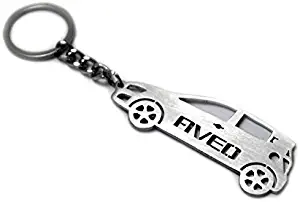 Keychain With Ring For Chevrolet Aveo II 5D Steel Key Pendant Chain Automobile Gift Car Design Accessories Laser Cut Home Key