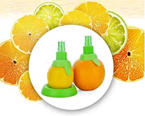 Shaojian 2 PCs Manual Fruit Juice Sprayer Creative Kitchen Lemon Juicer Citrus Spray Cooking Tools