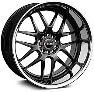 XXR Wheels 526 Chromium Black Wheel with Painted Finish and SS Chrome Lip (20 x 11. inches /5 x 114 mm, 11 mm Offset)