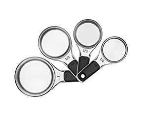 OXO 11132000 Good Grips Stainless Steel Measuring Cups with Magnetic Snaps, 1 EA