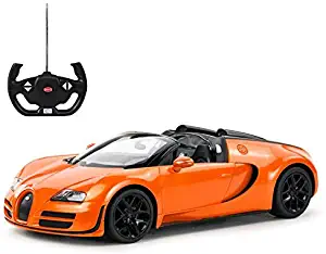 Radio Remote Control 1/14 Bugatti Veyron 16.4 Grand Sport Vitesse Licensed RC Model Car (Orange)