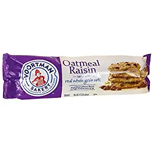 Voortman Bakery Oatmeal Raisin Cookies - Delicious Baked Oatmeal Cookies made with Real Whole Grain Oats and Raisins, No Artificial Colors or Flavors and No High-Fructose Corn Syrup (Pack of 4)